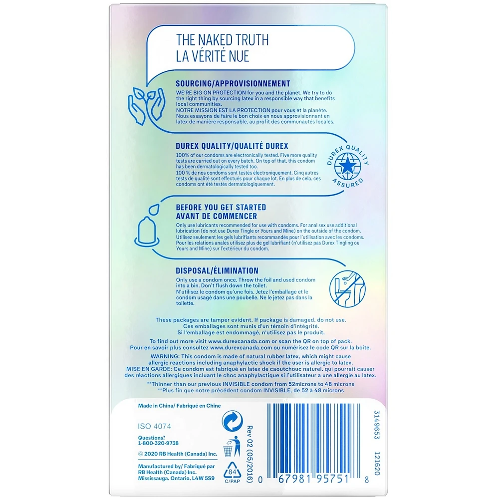 Durex Invisible Extra Thin