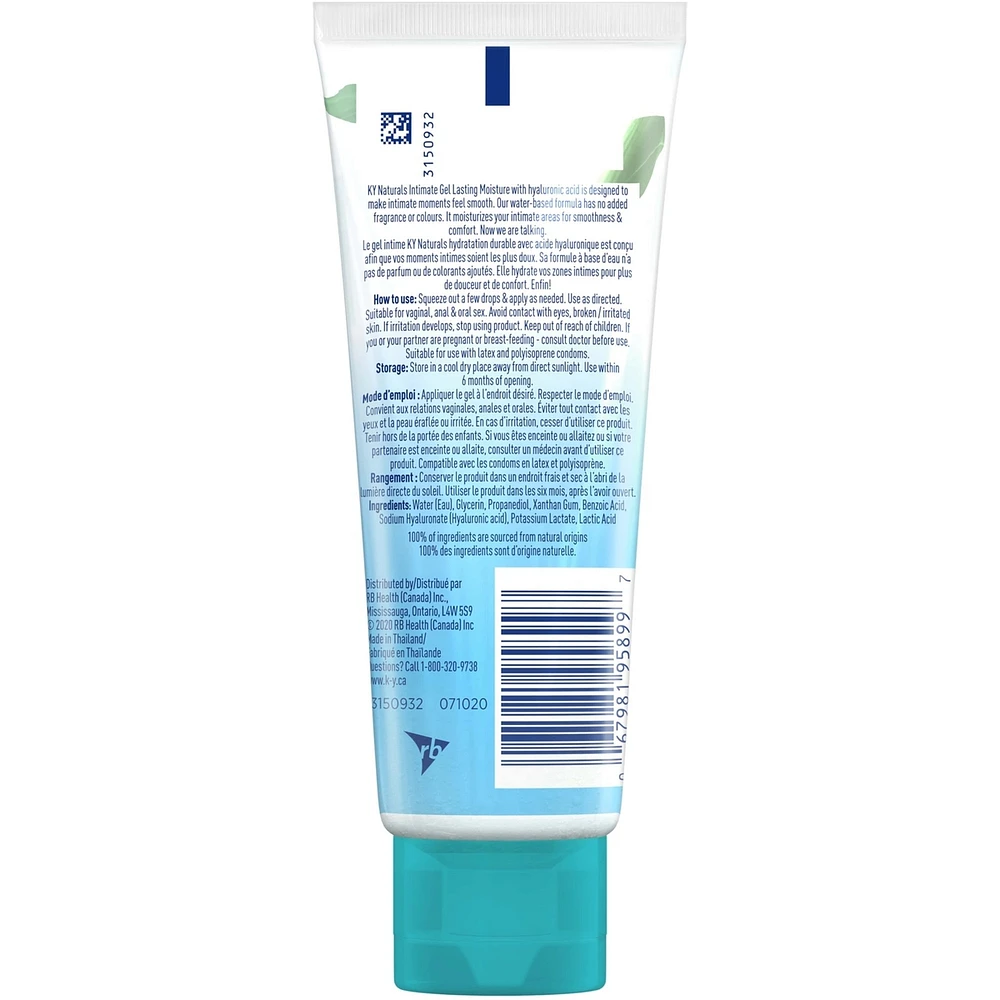 K-Y Naturals Moisture+ Personal Lubricant Gel