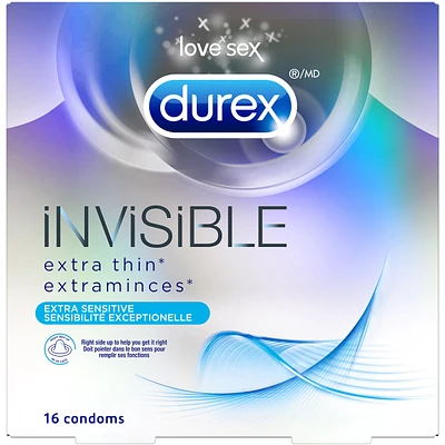 Durex Invisible Extra Thin, Extra Sensitive Condoms