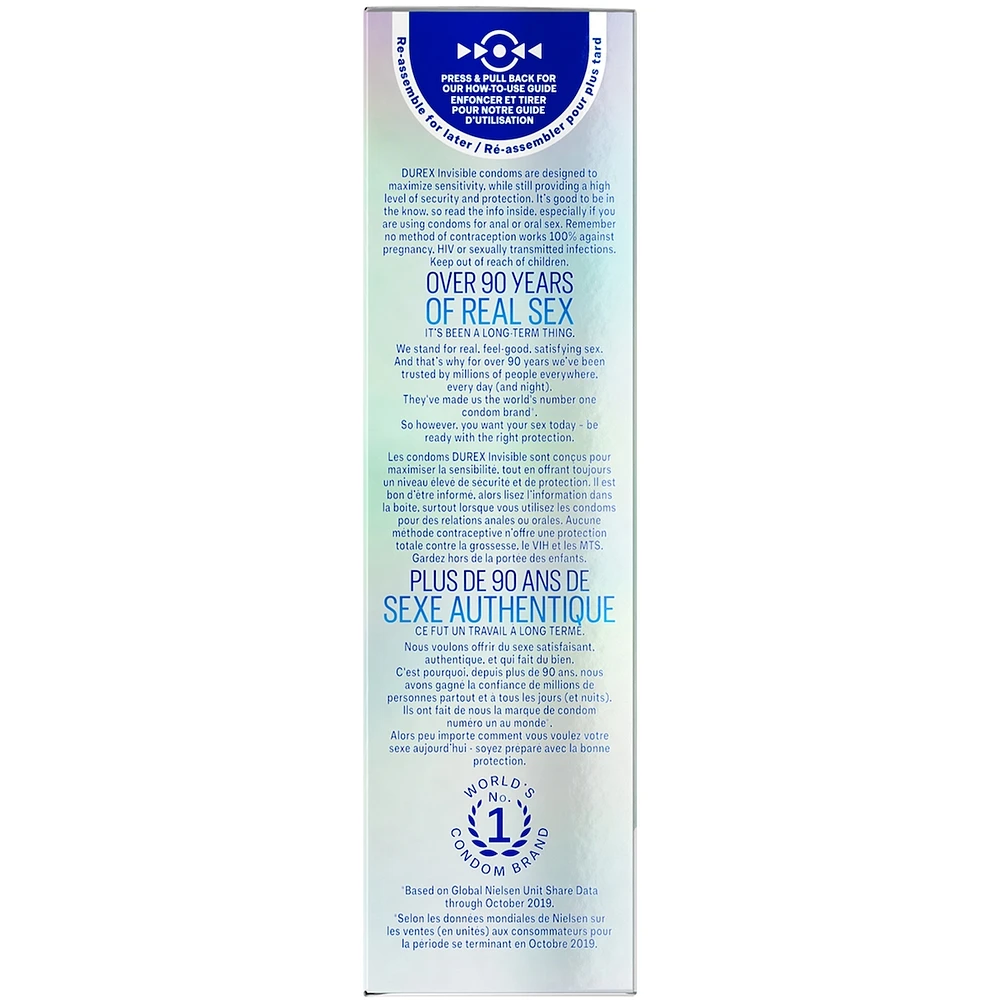 Durex Invisible Extra Thin, Extra Sensitive Condoms