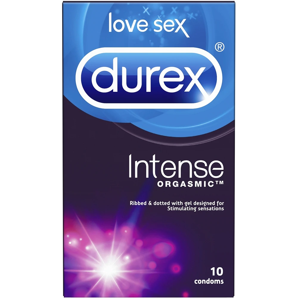 Durex Intense Orgasmic, Ribbed & Dotted Condoms