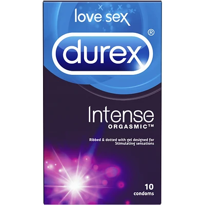 Durex Intense Orgasmic, Ribbed & Dotted Condoms