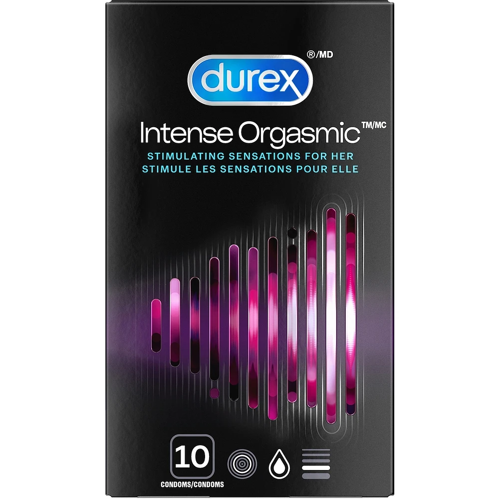 Durex Intense Orgasmic, Ribbed & Dotted Condoms