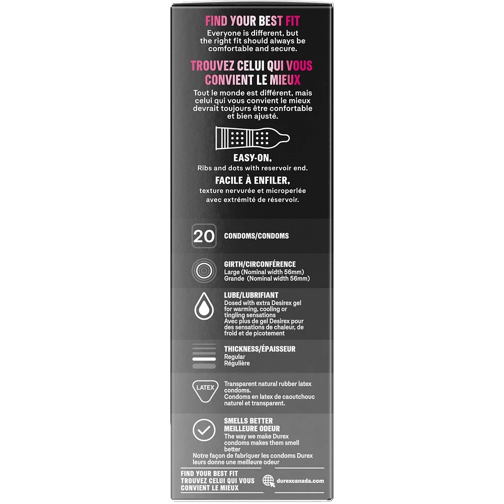 Durex Intense Orgasmic Condoms Ribbed and Dotted