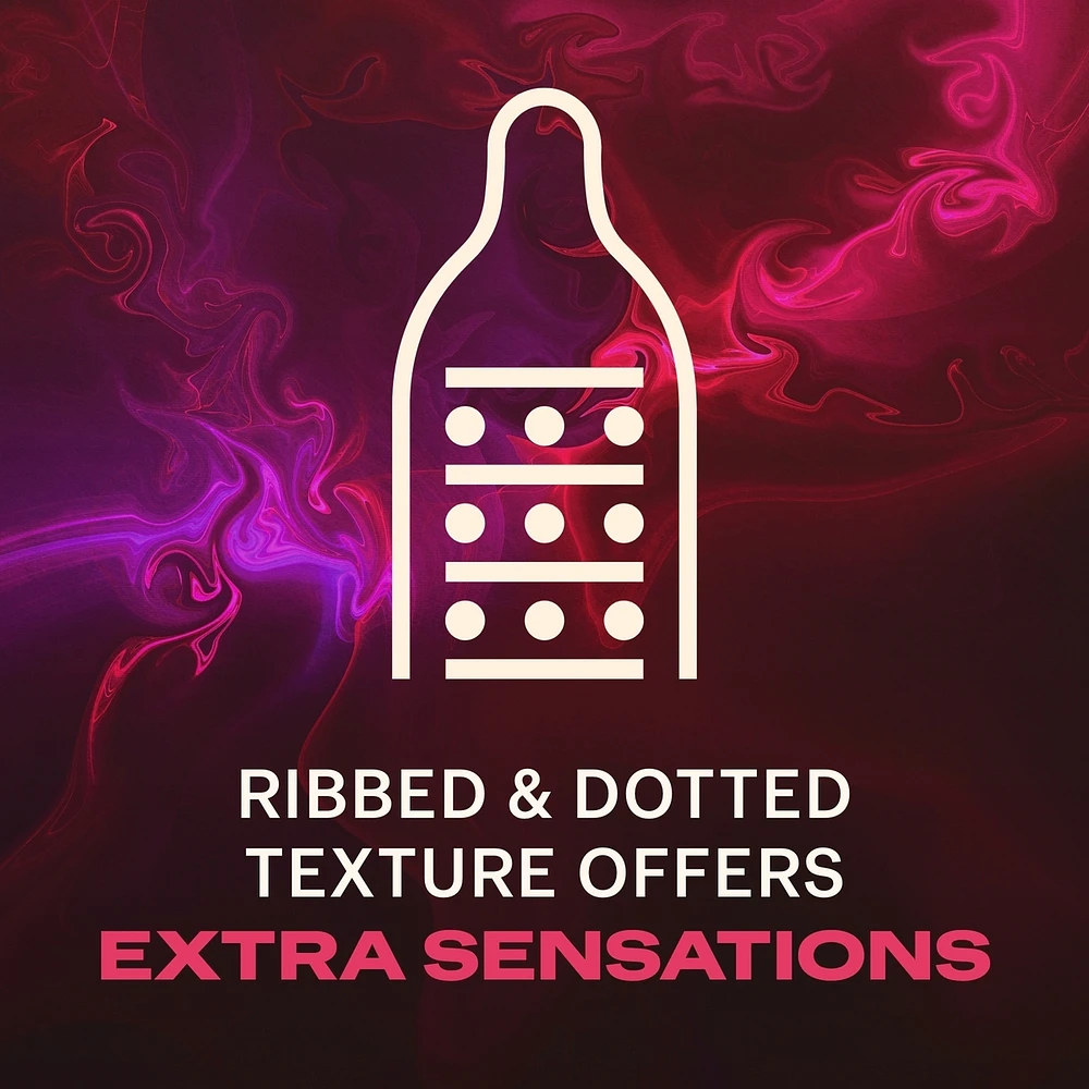 Durex Intense Orgasmic Condoms Ribbed and Dotted