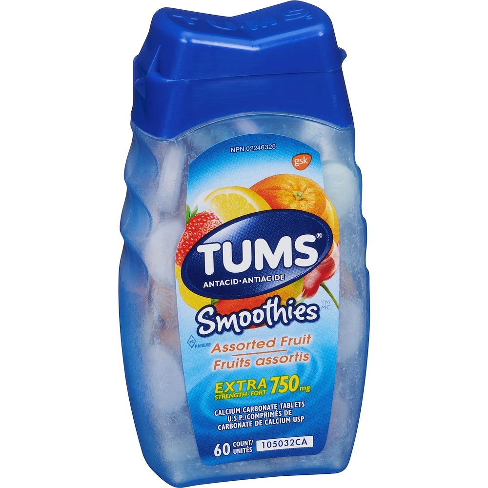 Tums Extra Strength Smoothie Assorted Fruit