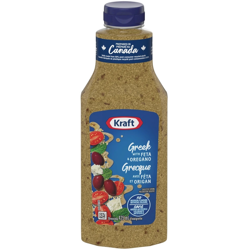 Vinaigrette grecque avec féta et origan