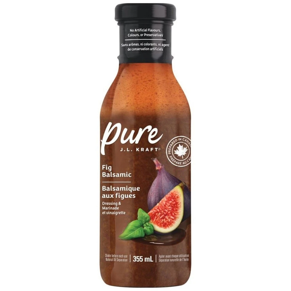 Vinaigrette Et Marinade Balsamique Aux Figues Pure J.L. Kraft, Bouteille