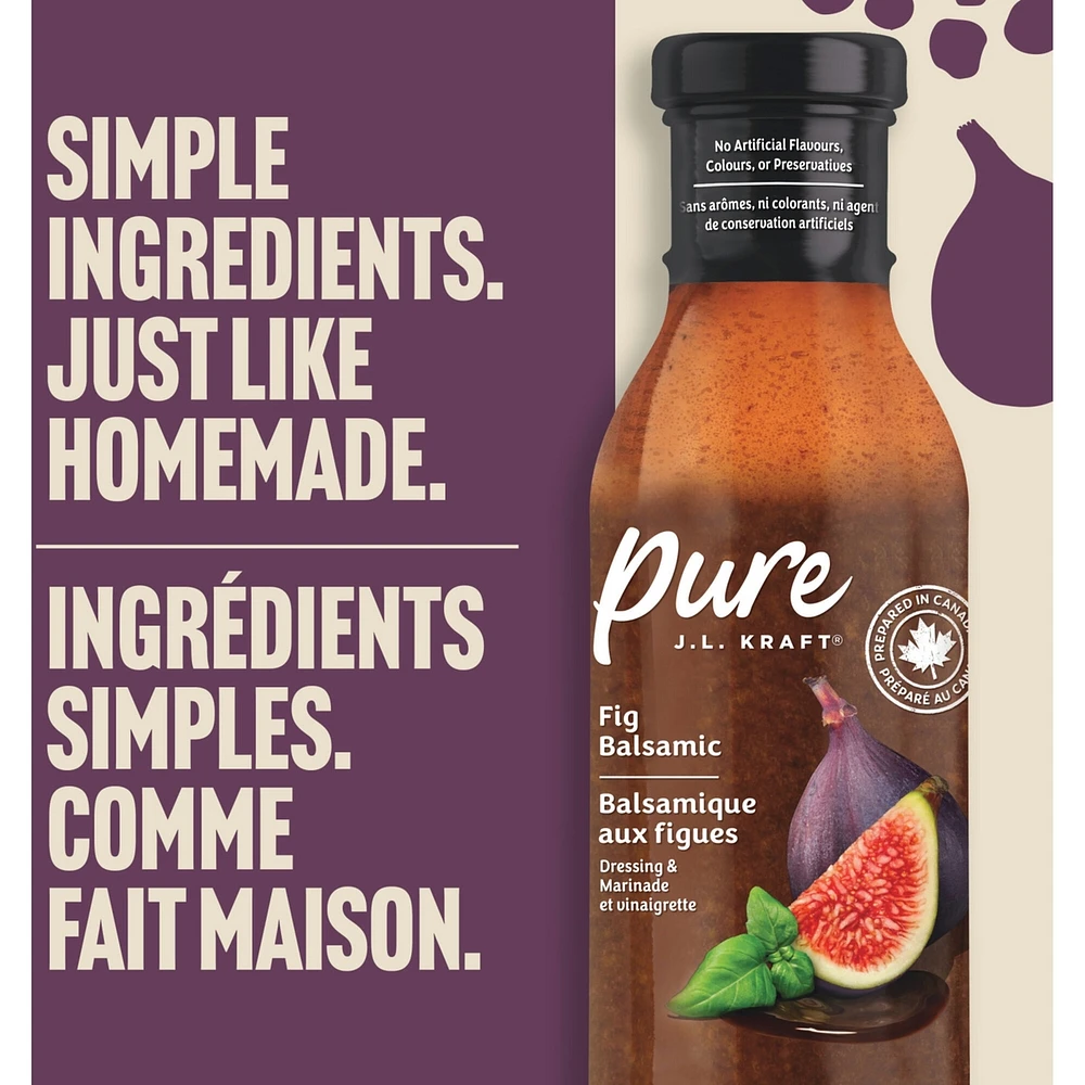 Vinaigrette Et Marinade Balsamique Aux Figues Pure J.L. Kraft, Bouteille