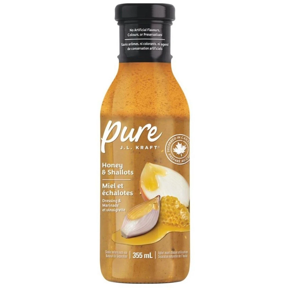 Vinaigrette Et Marinade Au Miel Et Échalotes Pure J.L. Kraft, Bouteille