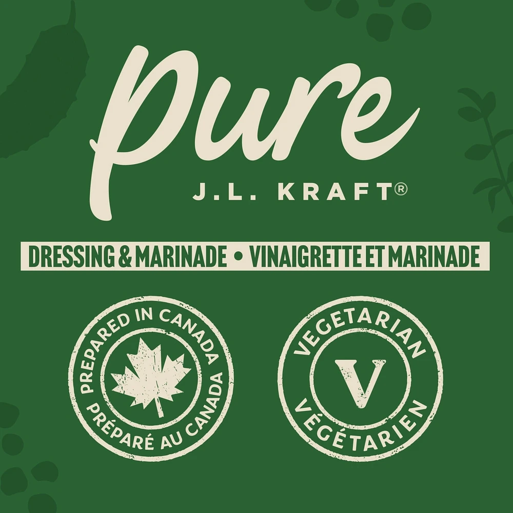 Vinaigrette Et Marinade Grecque Au Concombre Pure J.L. Kraft, Bouteille