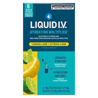 Liquid IV Electrolyte Drink Mix Lemon Lime CT