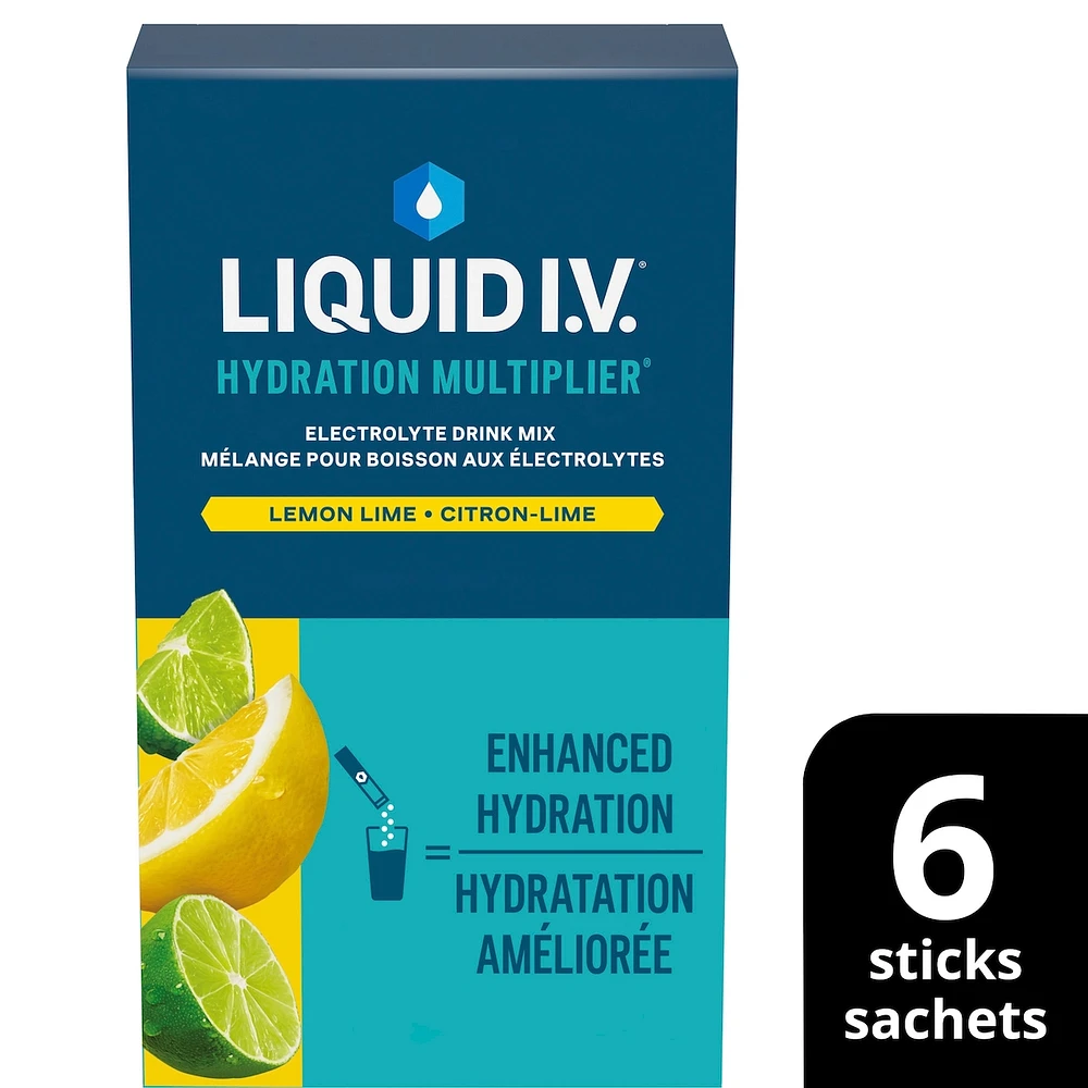 Liquid IV Electrolyte Drink Mix Lemon Lime CT