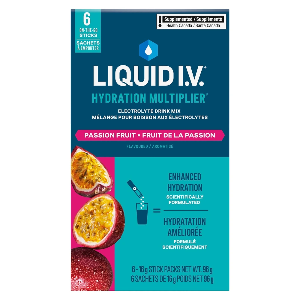 Liquid IV Electrolyte Drink Mix Passion Fruit CT