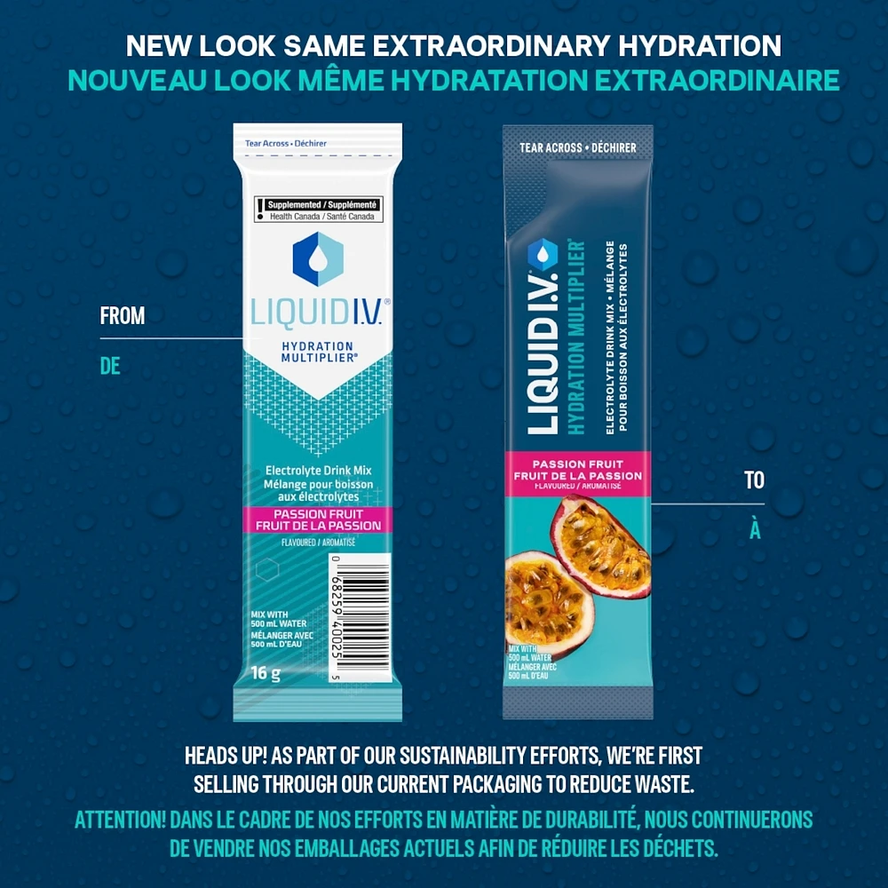 Liquid IV Electrolyte Drink Mix Passion Fruit CT
