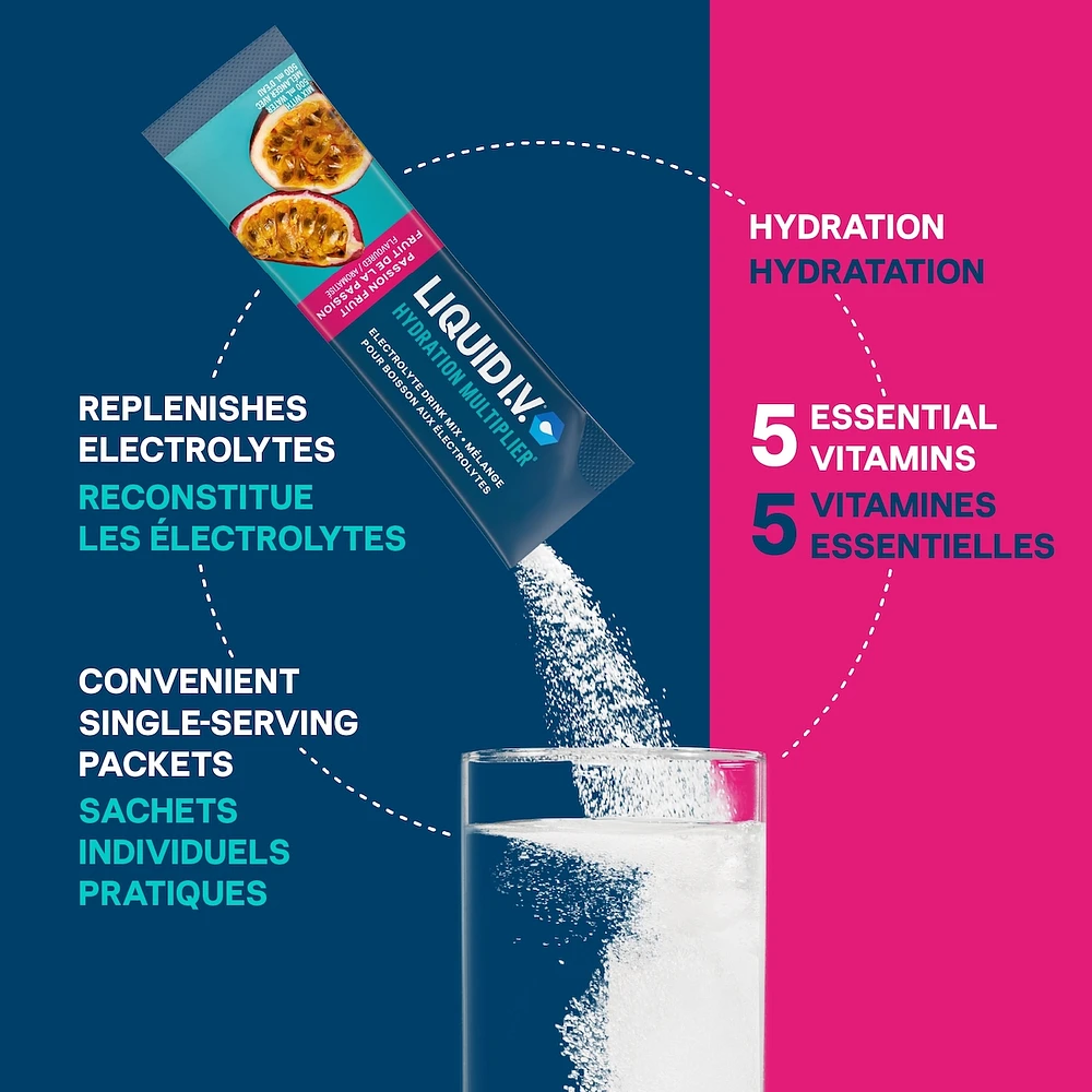 Liquid IV Electrolyte Drink Mix Passion Fruit CT