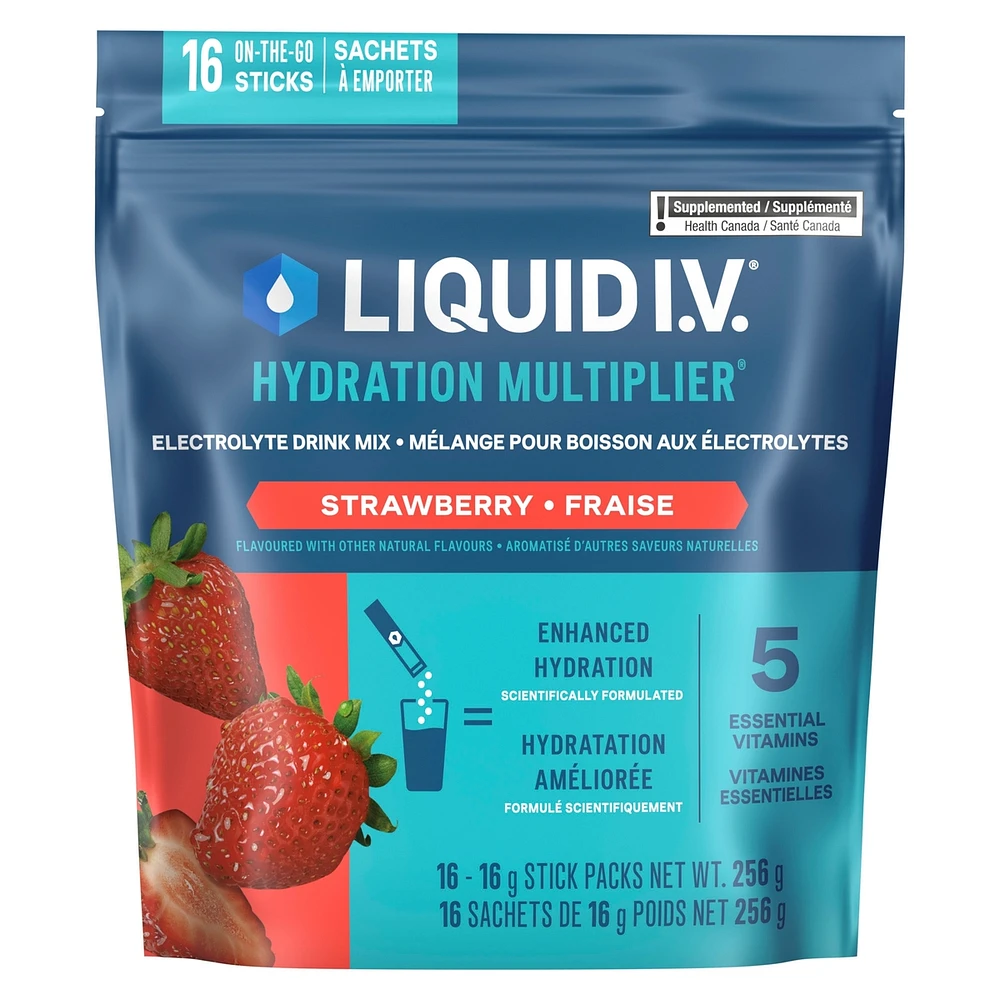 Liquid IV Electrolyte Drink Mix Strawberry CT