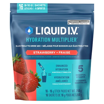 Liquid IV Electrolyte Drink Mix Strawberry CT