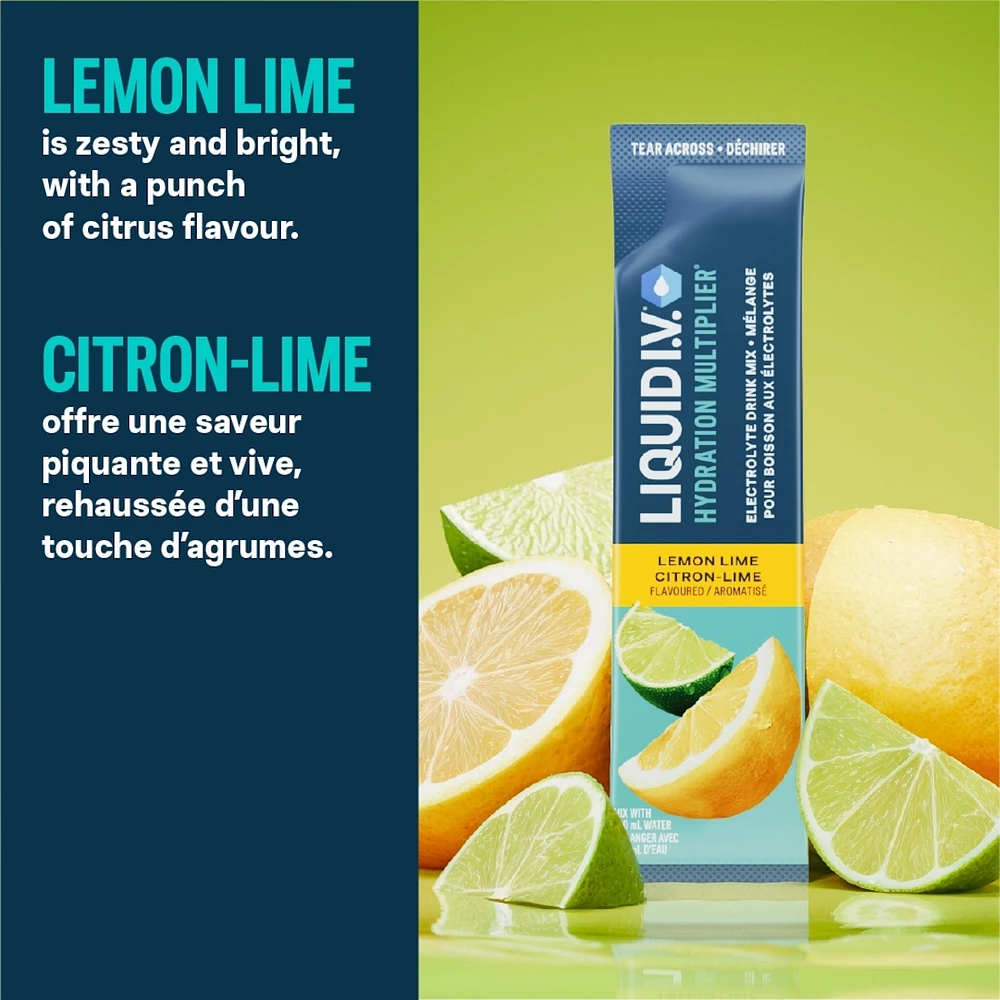Liquid IV Electrolyte Drink Mix Lemon Lime CT