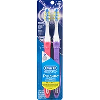 Oral-B Pulsar Pro-Health Battery Powered Toothbrush, Soft, 2 Count