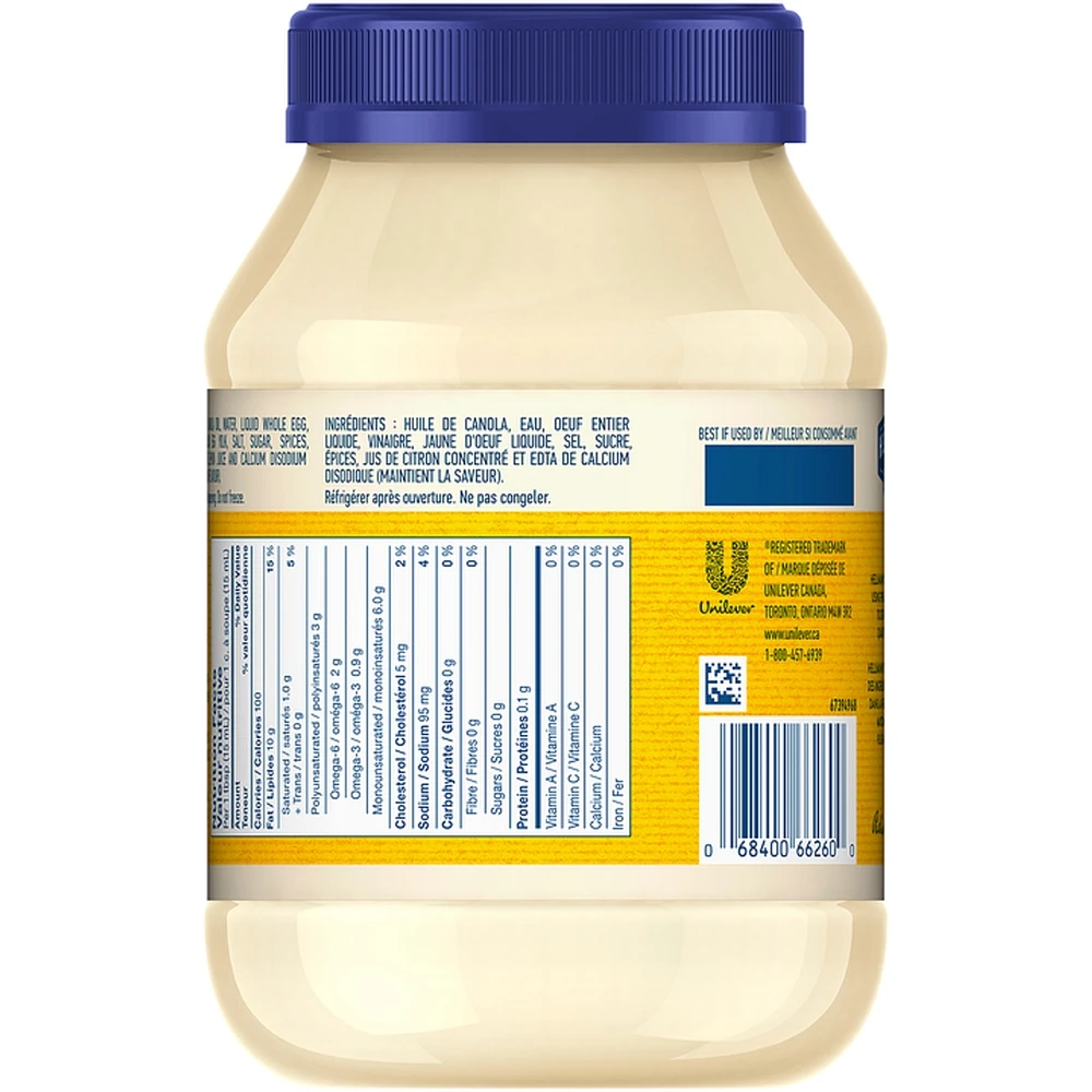 Real Mayonnaise ideal with fries, burgers and salads