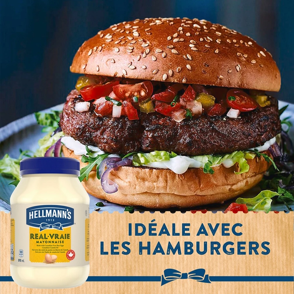 Real Mayonnaise ideal with fries, burgers and salads