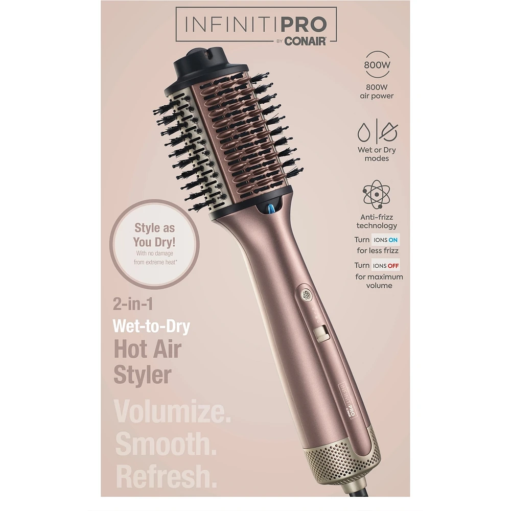 InfinitiPRO by Conair® 2-in-1 Wet-to-Dry Hot Air Styler