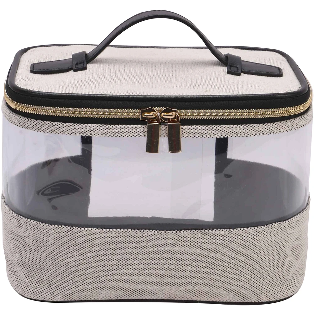 Grey Clear Vanity Case