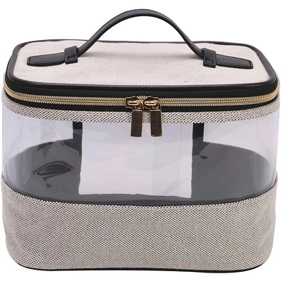 Grey Clear Vanity Case