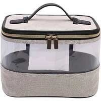 Grey Clear Vanity Case