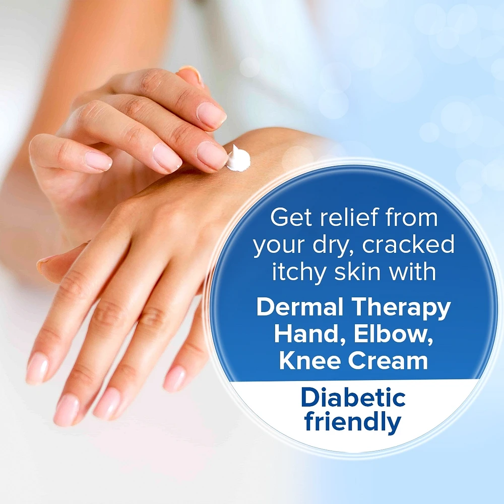 Dermal Therapy Hand Elbow And Knee Cream, Deep Penetrating Moisturizer, Fragrance Free