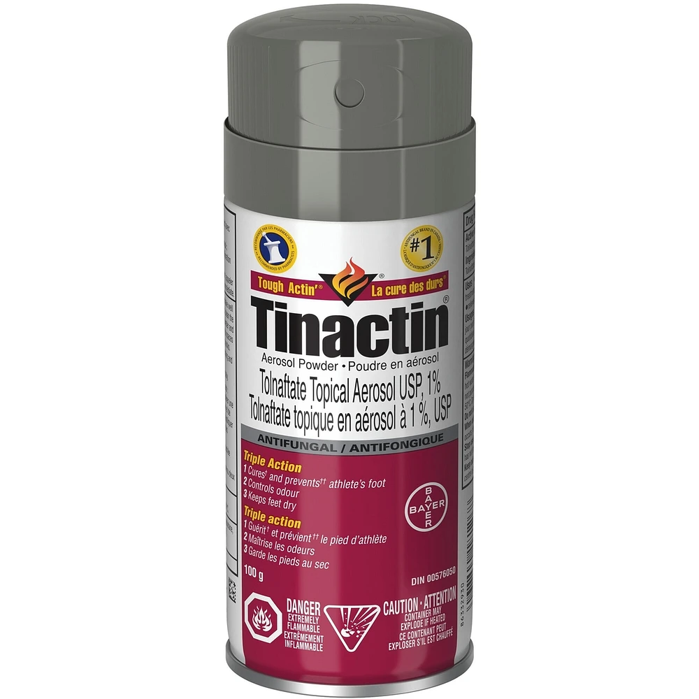 Tinactin Aerosol Powder, Antifungal treatment, 100 g