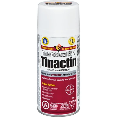 Tinactin Aerosol Powder, Antifungal treatment, 100 g