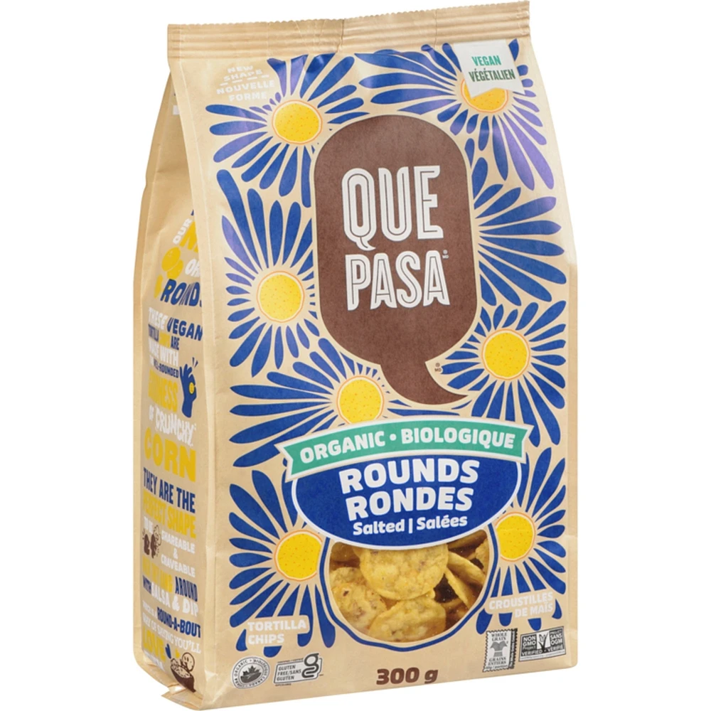 Tortilla Chips Organic Rounds Salted