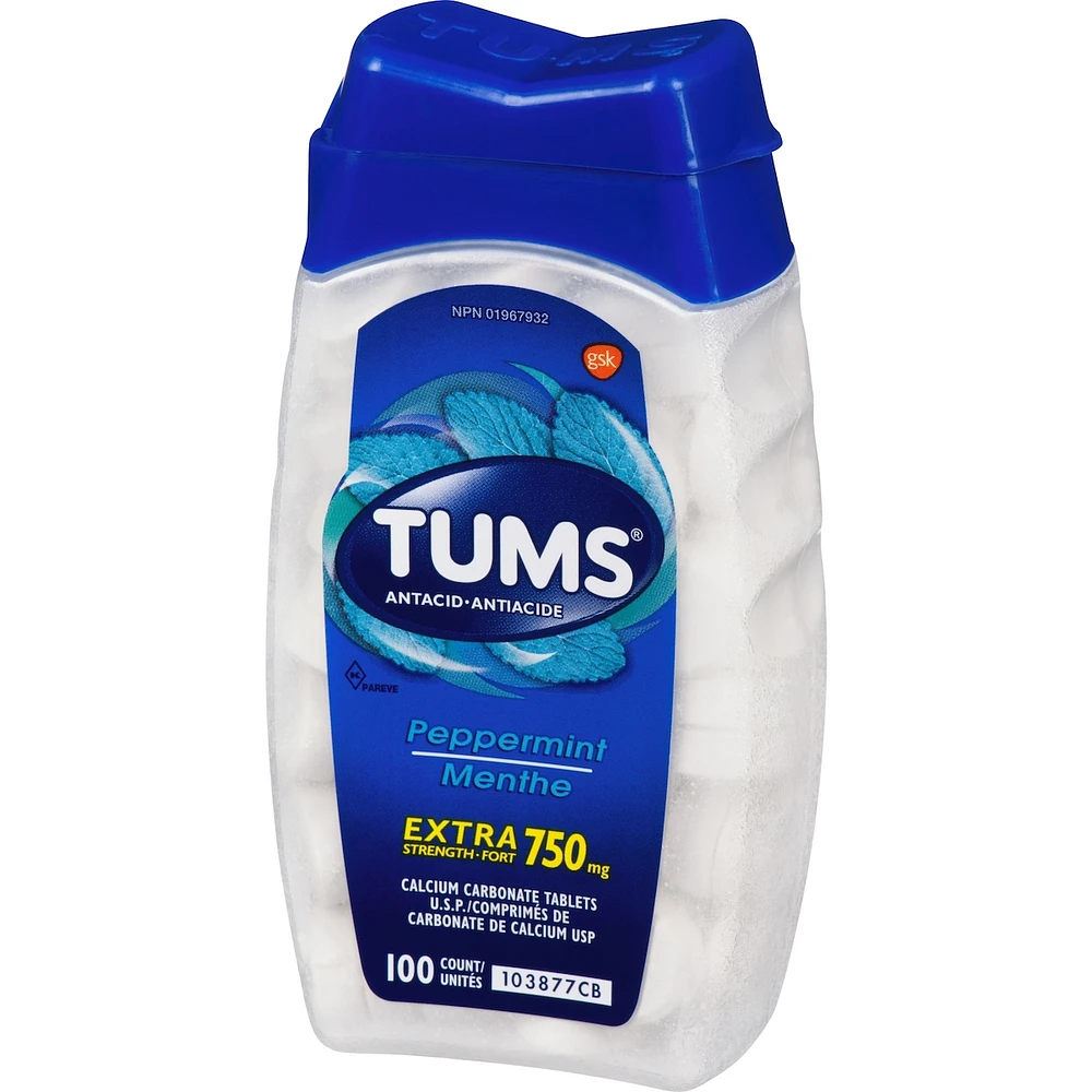 Tums Extra Strength Peppermint 100 count
