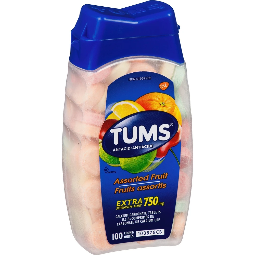 Tums Extra Strength Assorted Fruit 100 count