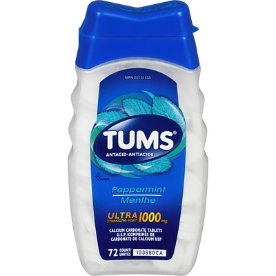 Tums Ultra Peppermint 72 count
