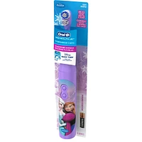 Oral-B Kid's Battery Toothbrush featuring Disney's Frozen, Soft Bristles, for Kids 3+