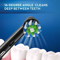 Oral-B CrossAction Electric Toothbrush Replacement Brush Head Refills, Black, 3 Count