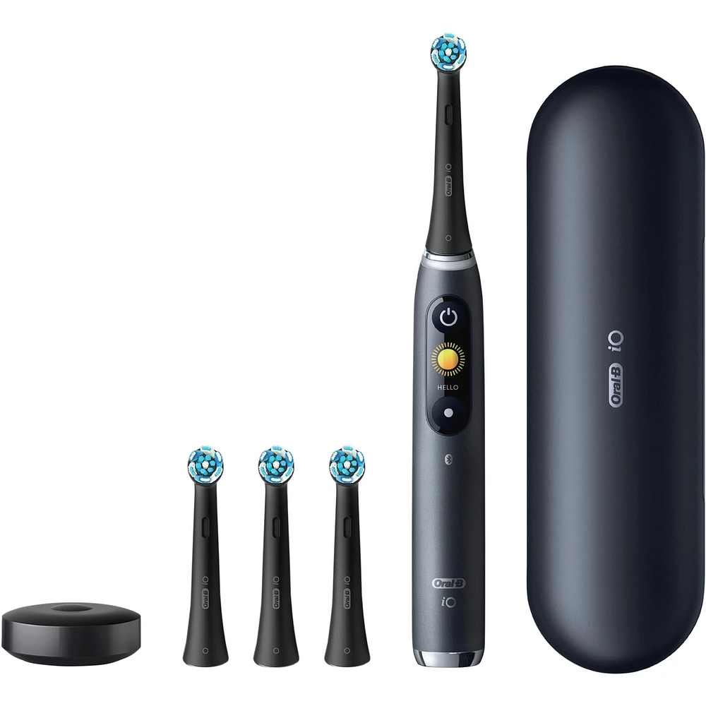 Oral-B iO Series 9 Electric Toothbrush with 4 Brush Heads, Black Onyx