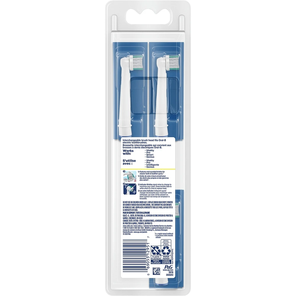 Daily Clean Electric Toothbrush Replacement Brush Heads Refill, 3 count