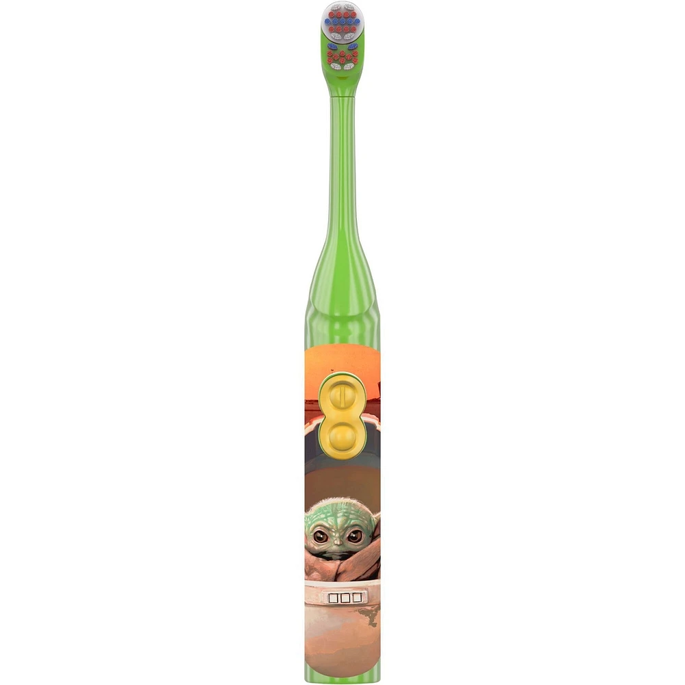 Kid's Battery Toothbrush featuring Star Wars The Mandalorian, Soft Bristles, for Kids 3+
