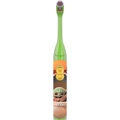 Kid's Battery Toothbrush featuring Star Wars The Mandalorian, Soft Bristles, for Kids 3+
