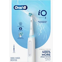 Oral-B iO Series 3 Electric Toothbrush with 1 Brush Head, Rechargeable, White