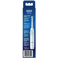 Oral-B Pro 100 FlossAction, Battery Powered Toothbrush, White