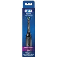 Oral-B Pro 100 CrossAction, Battery Powered Toothbrush, Black