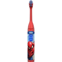 Oral-B Kid's Battery Toothbrush featuring Marvel's Spiderman, Soft Bristles, for Kids 3+