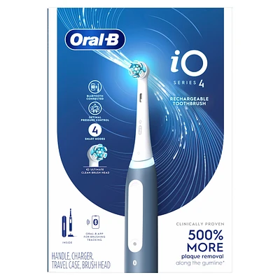 iO Series 4 Electric Toothbrush with (1) Brush Head, Rechargeable, Slate Blue