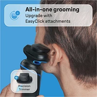 Electric Shaver for Men, Series 5 5118s, Wet & Dry Shave, Turbo Shaving Mode, Foil Shaver, Engineered in Germany, Li-Ion battery up to 50 min, with Precision Trimmer, Blue