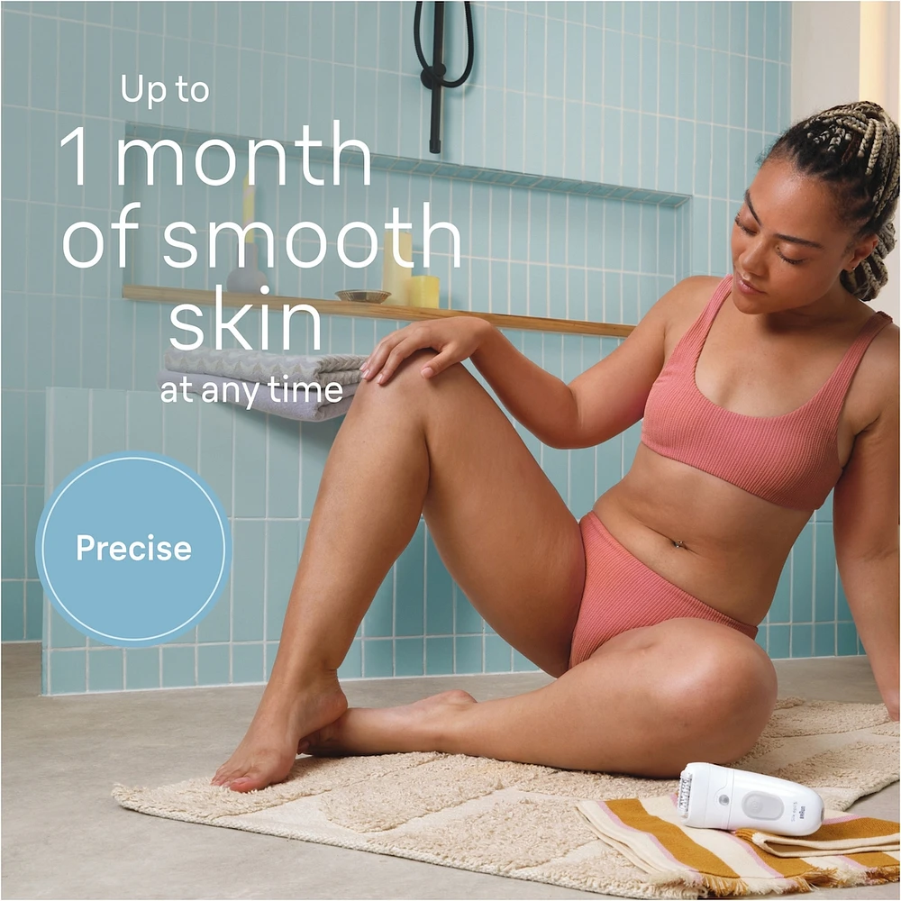 Silk-épil 5 Epilator, Wet and Dry, Includes Skin Contact Cap, SErey